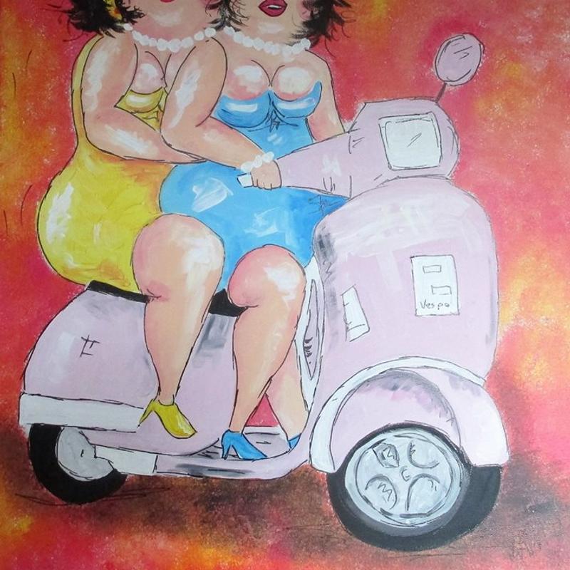 Dikke dames schilderen — foto 6