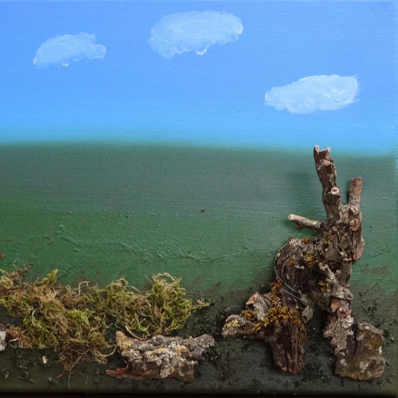 Maak een schilderij met boomschors — foto 5