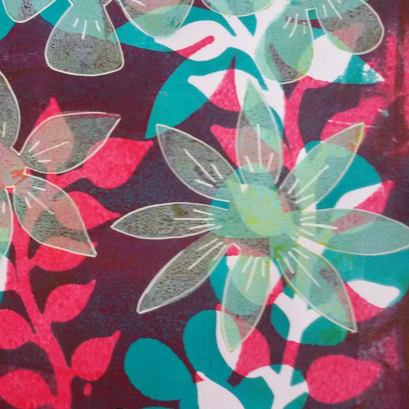Kaarten maken met een gelli plate — foto 3