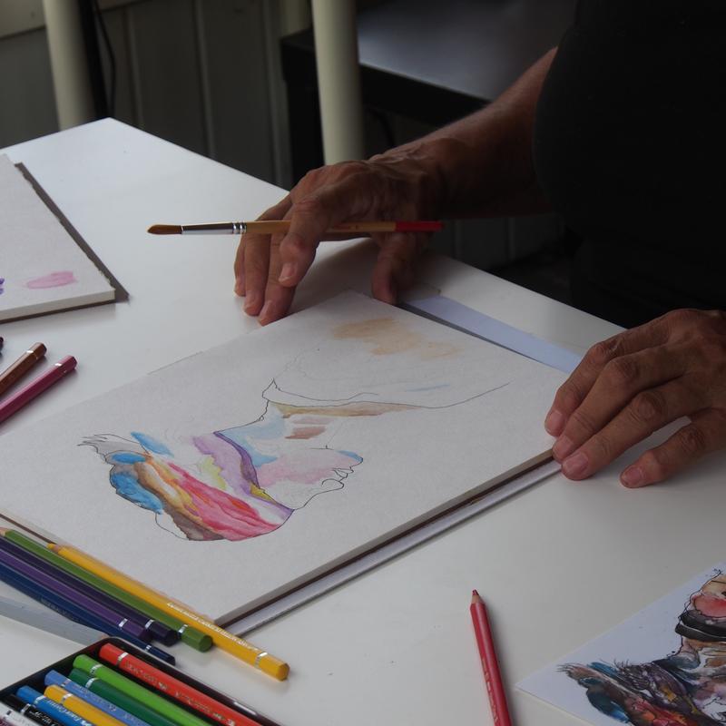Zomercursus aquarellen in beerze (bij ommen) — foto 3