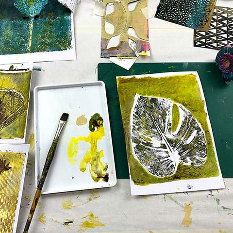 Workshop Botanische Gelli prints