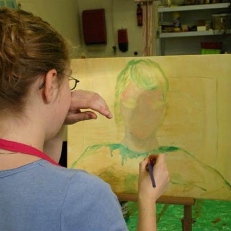 Schilderlessen schilderen met acryl — foto 3