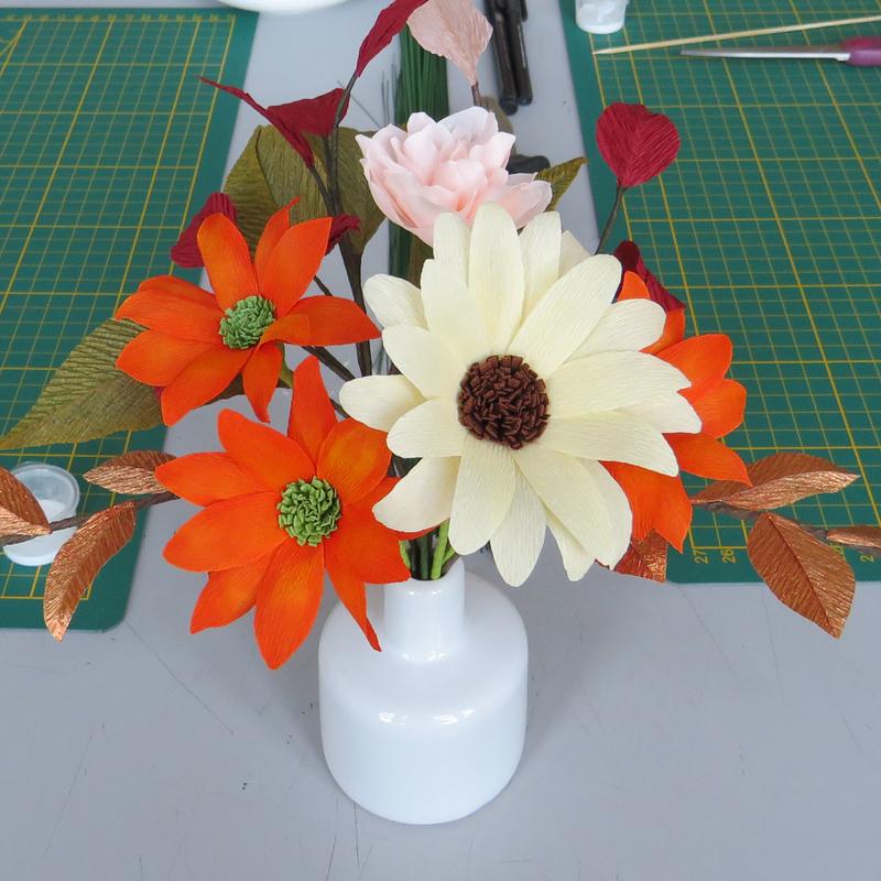 Workshop papieren bloemen — foto 2