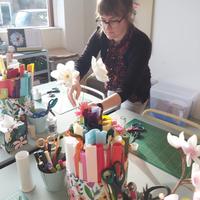 Workshop papieren bloemen