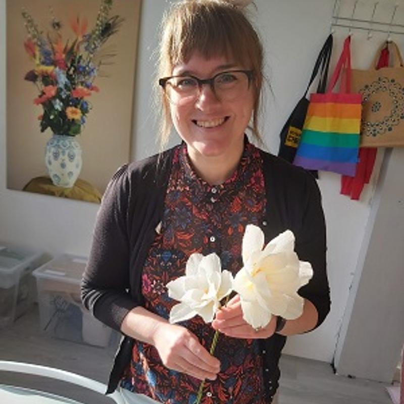 Workshop papieren bloemen maken + makersmiddag — foto 3