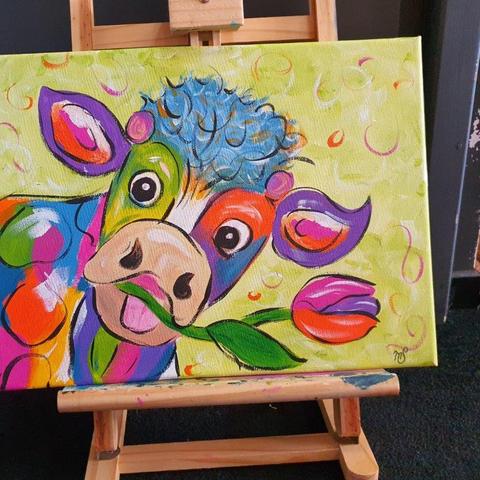 Vrolijk schilderij maken