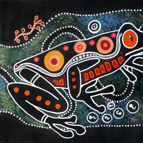 Colour aboriginal painting 18+
