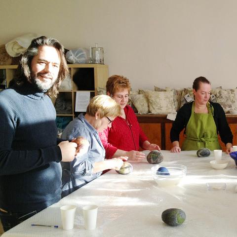 Workshop kei maken van vilt